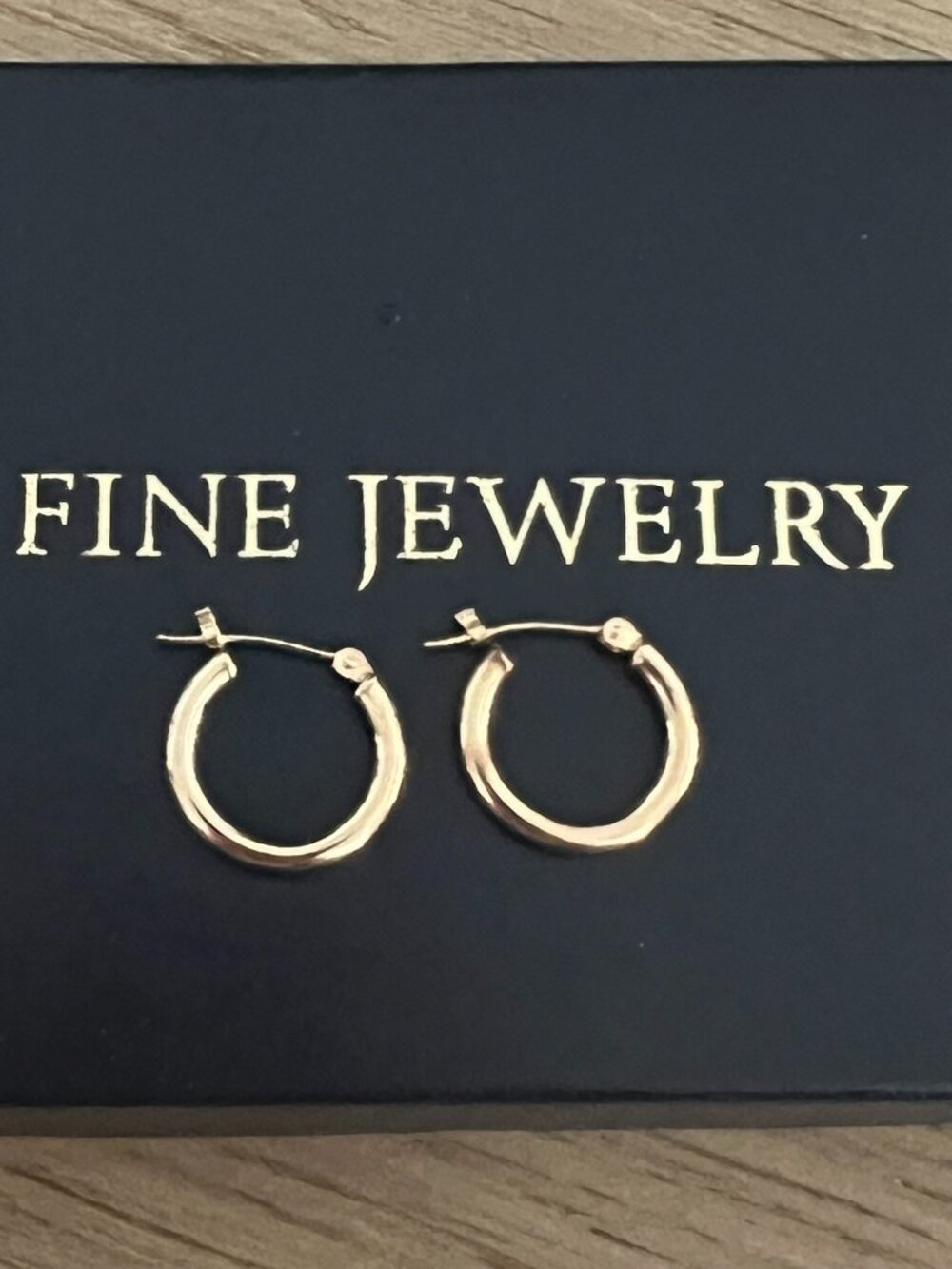 10K Gold Hoop Earrings with OroAmerica Hallmark